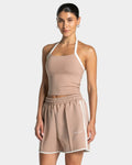 Club Neckholder Top "Beige"