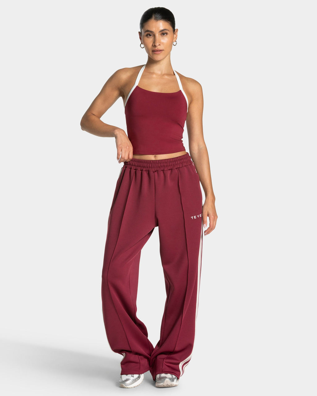 Club Straight Leg Jogger "Weinrot"