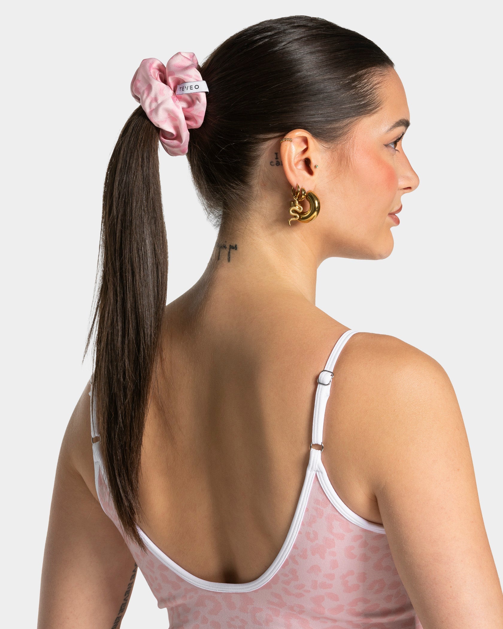 Contrastline Scrunchies (2er-Pack) ''Leo - Rosa''