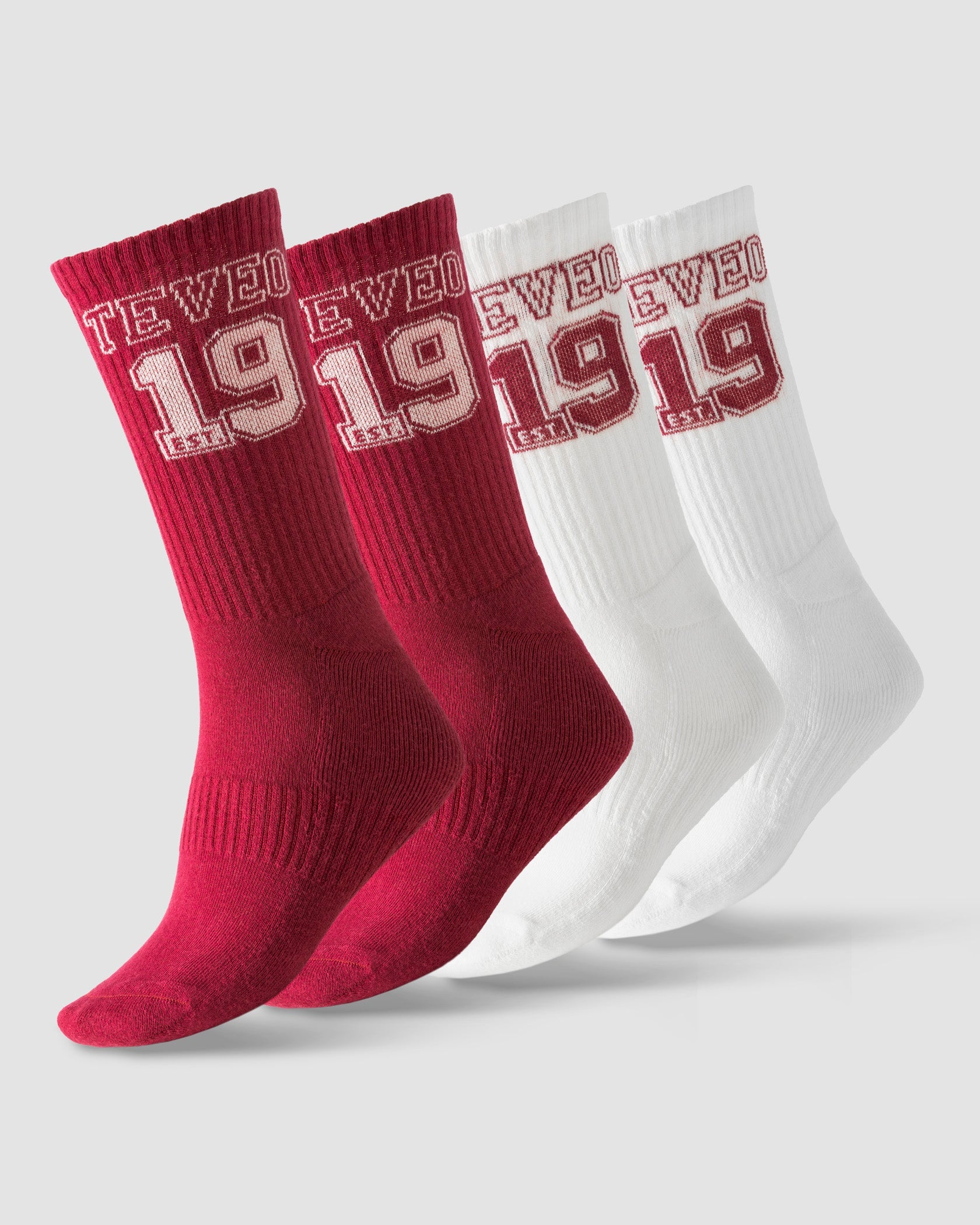 Chaussettes Football « Cranberry/blanc cassé »