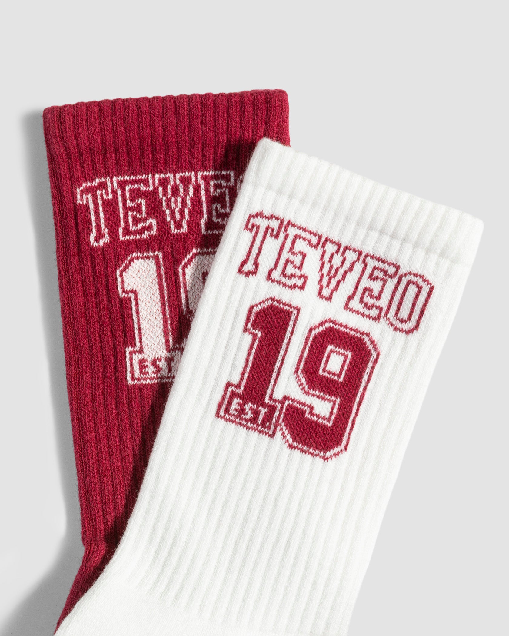 Chaussettes Football « Cranberry/blanc cassé »