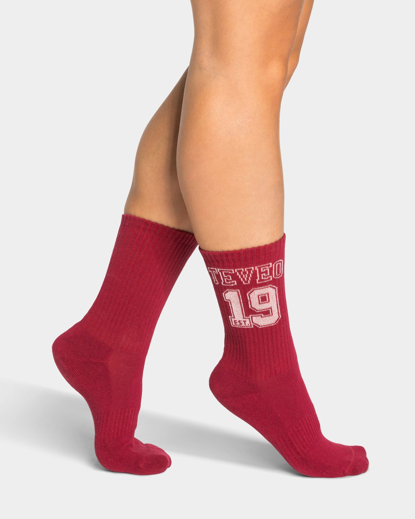 Chaussettes Football « Cranberry/blanc cassé »