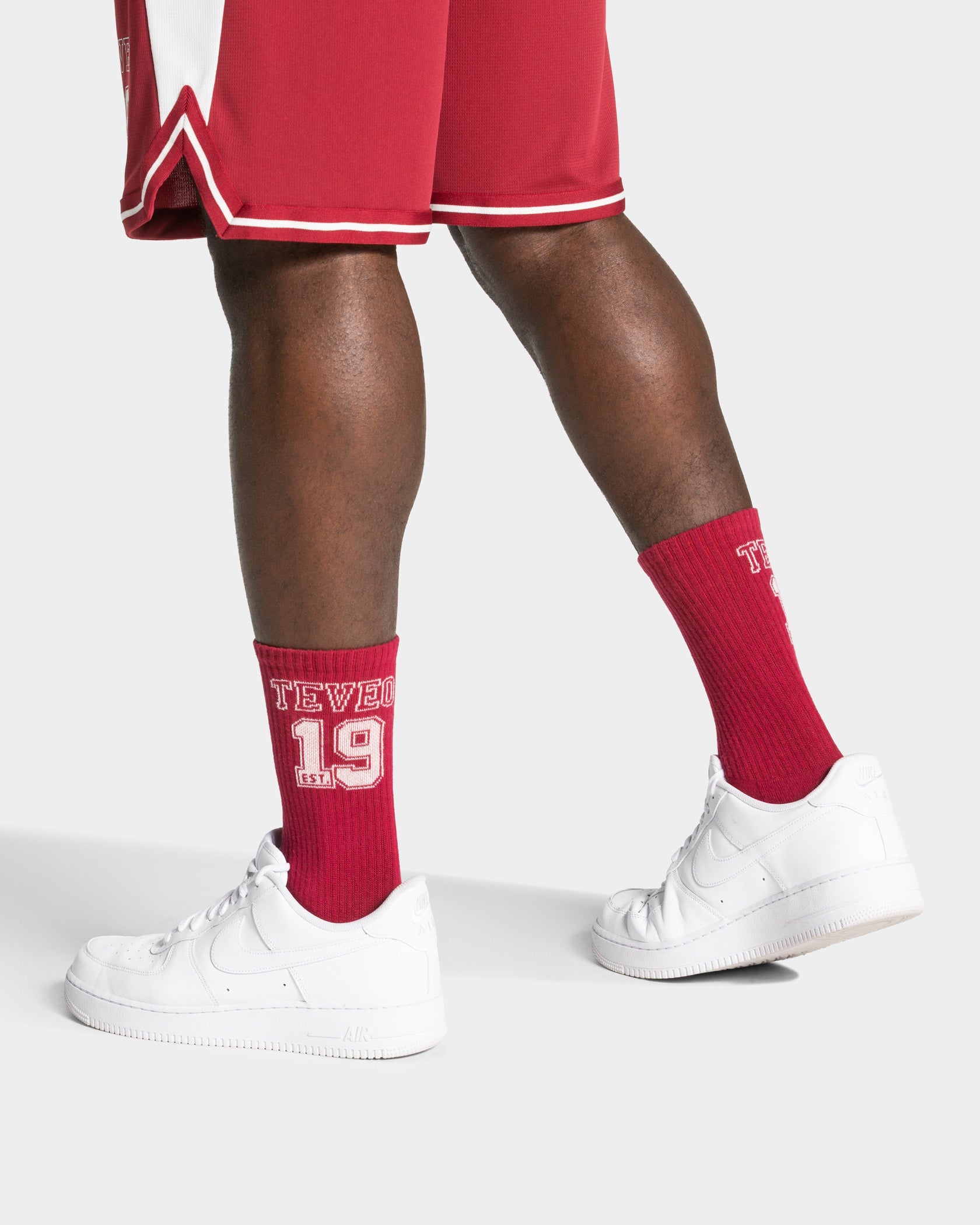 Chaussettes Football « Cranberry/blanc cassé »