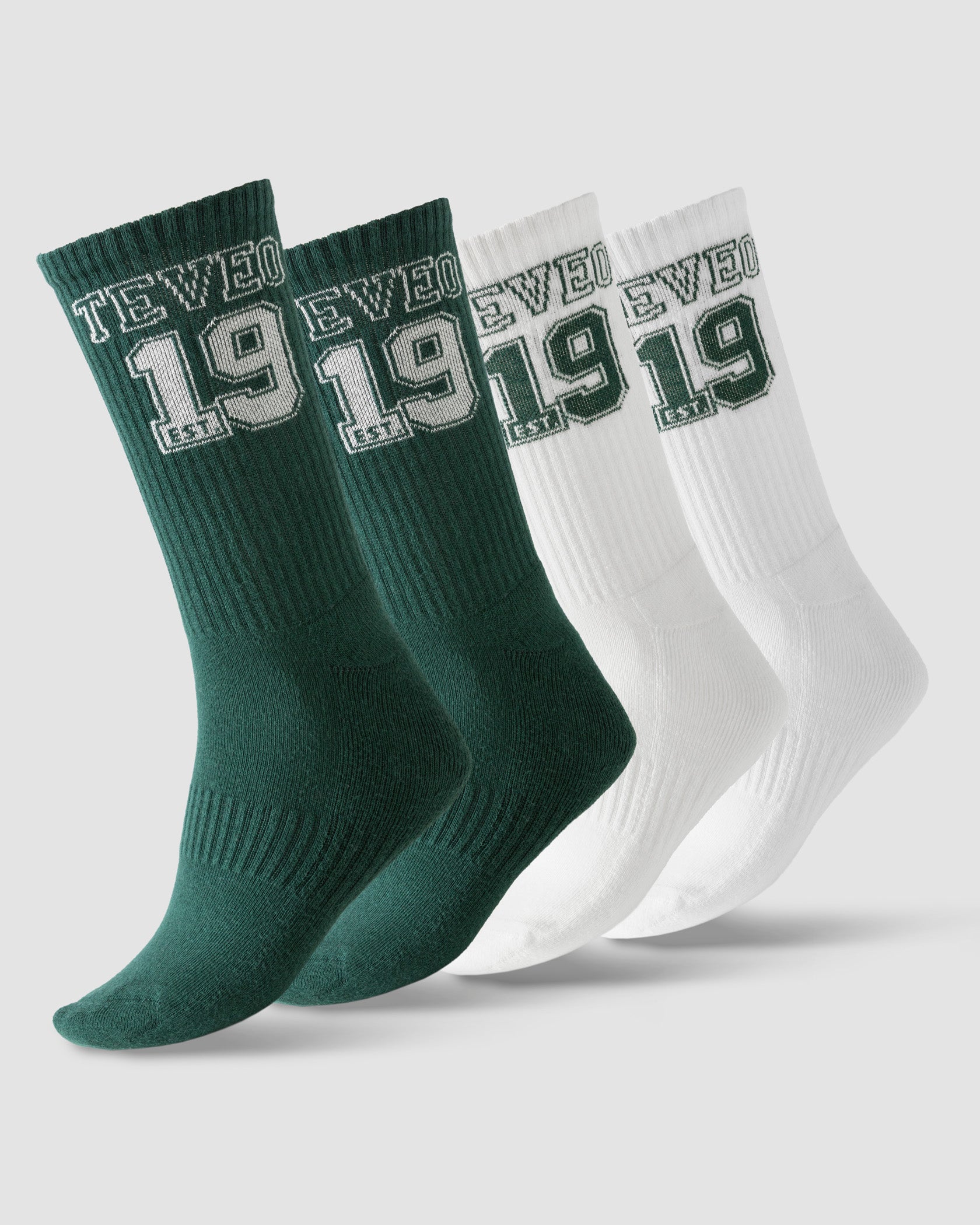 Chaussettes Football « Vert foncé/blanc cassé »