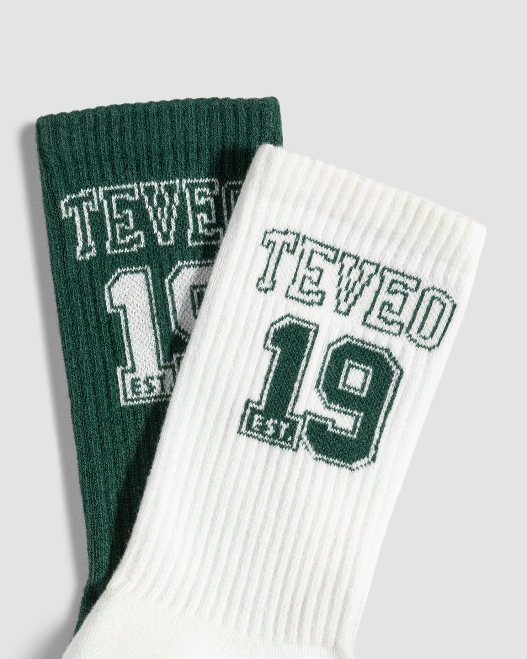 Chaussettes Football « Vert foncé/blanc cassé »