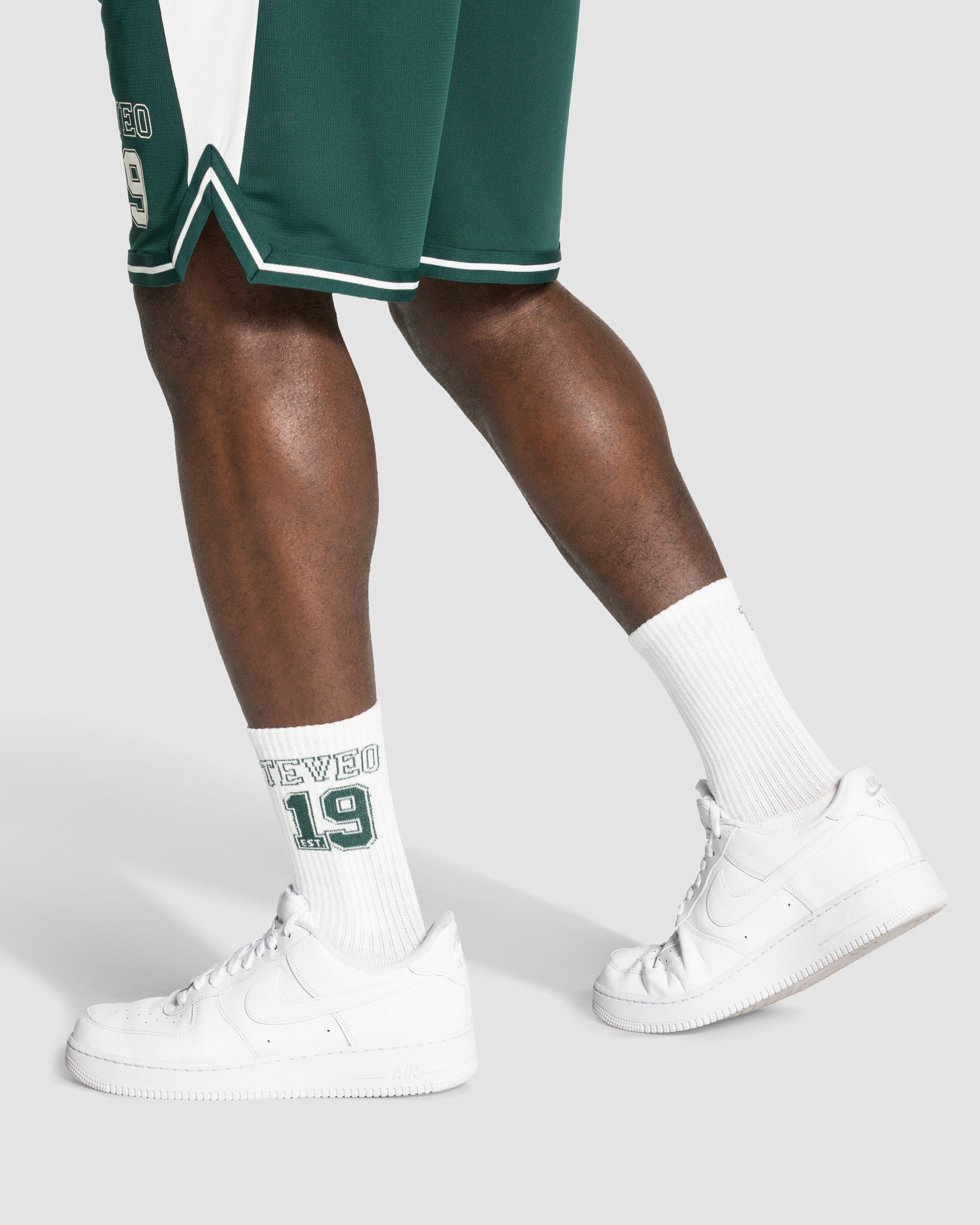 Chaussettes Football « Vert foncé/blanc cassé »