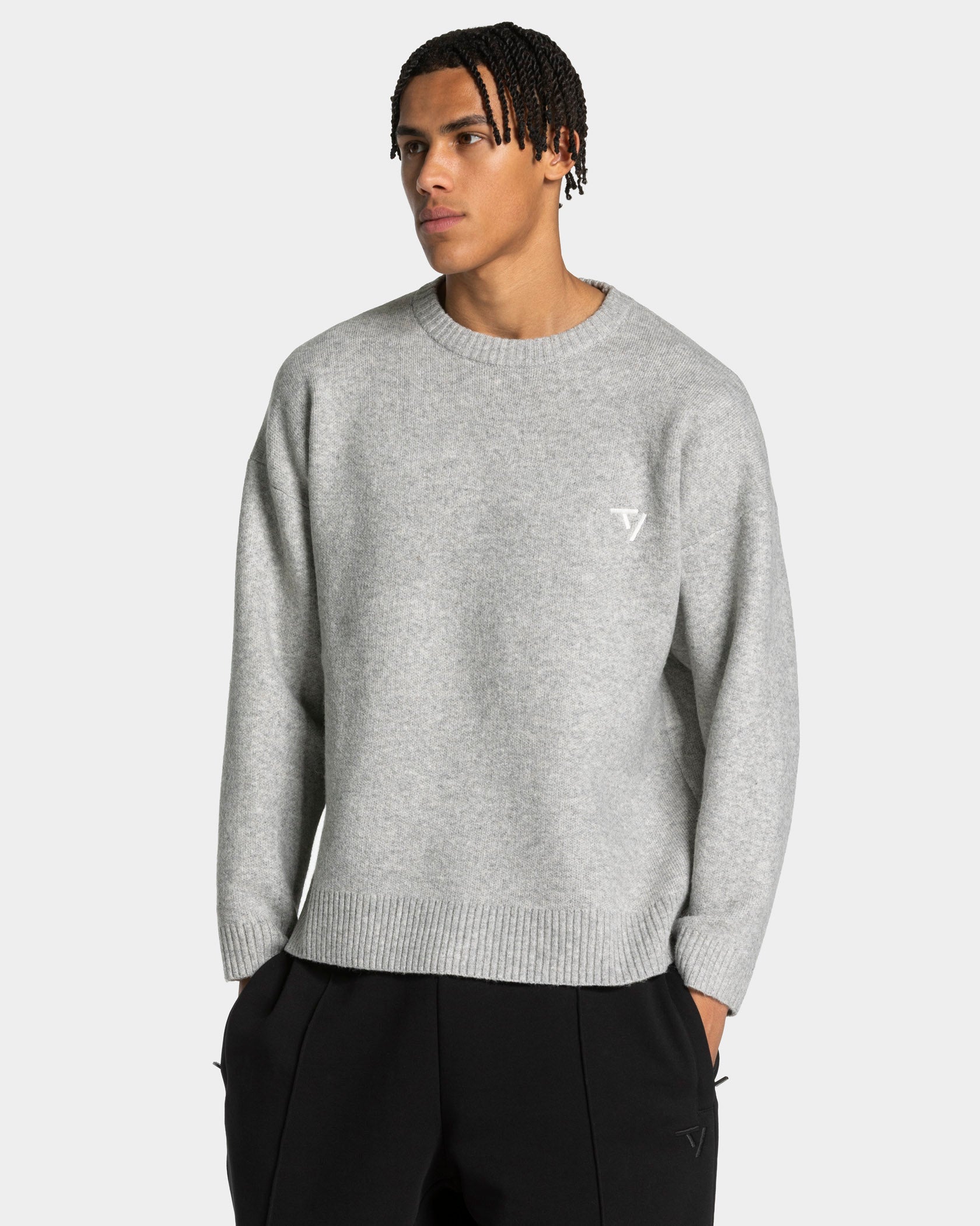 Sweat-shirt Knit « Gris chiné »