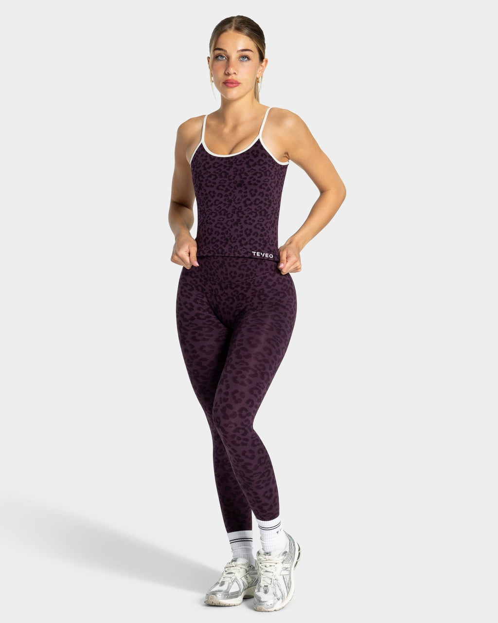 Legging Sculpt Scrunch Contrastline « Léopard Blackberry »
