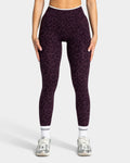 Legging Contrastline « Léopard blackberry »