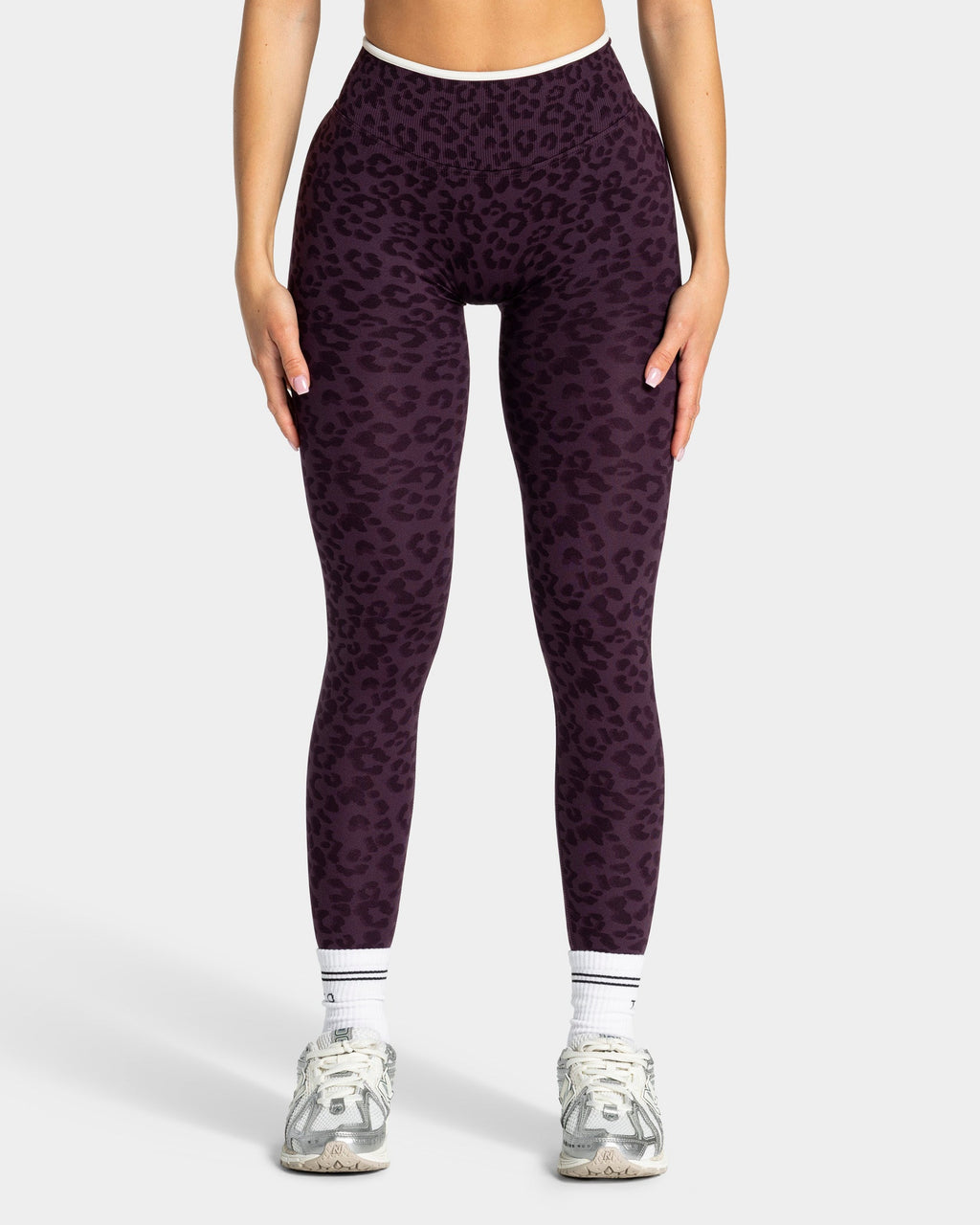 Legging Sculpt Scrunch Contrastline « Léopard Blackberry »