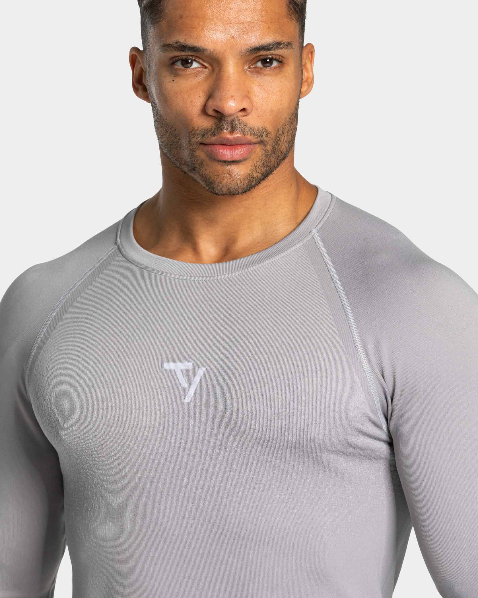 Haut à manches longues Seamless Lift « gris clair »