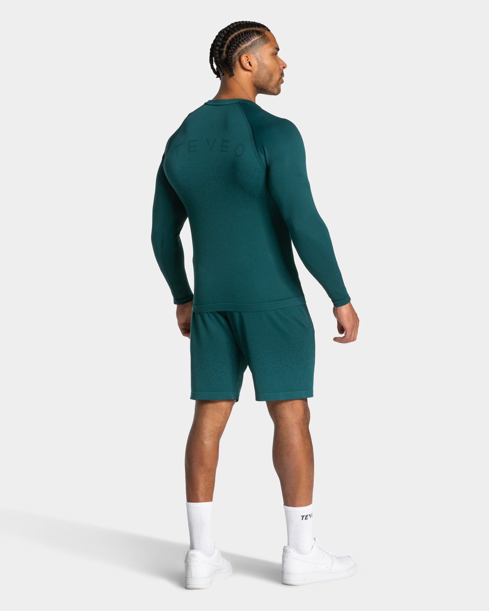 Haut à manches longues Seamless Lift « bleu sarcelle »