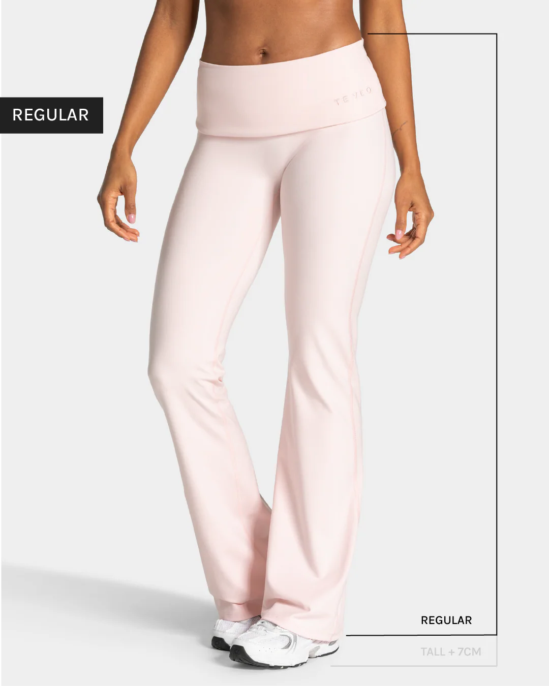 Mellow Fold Over Flared Leggings Regular "Blossom"