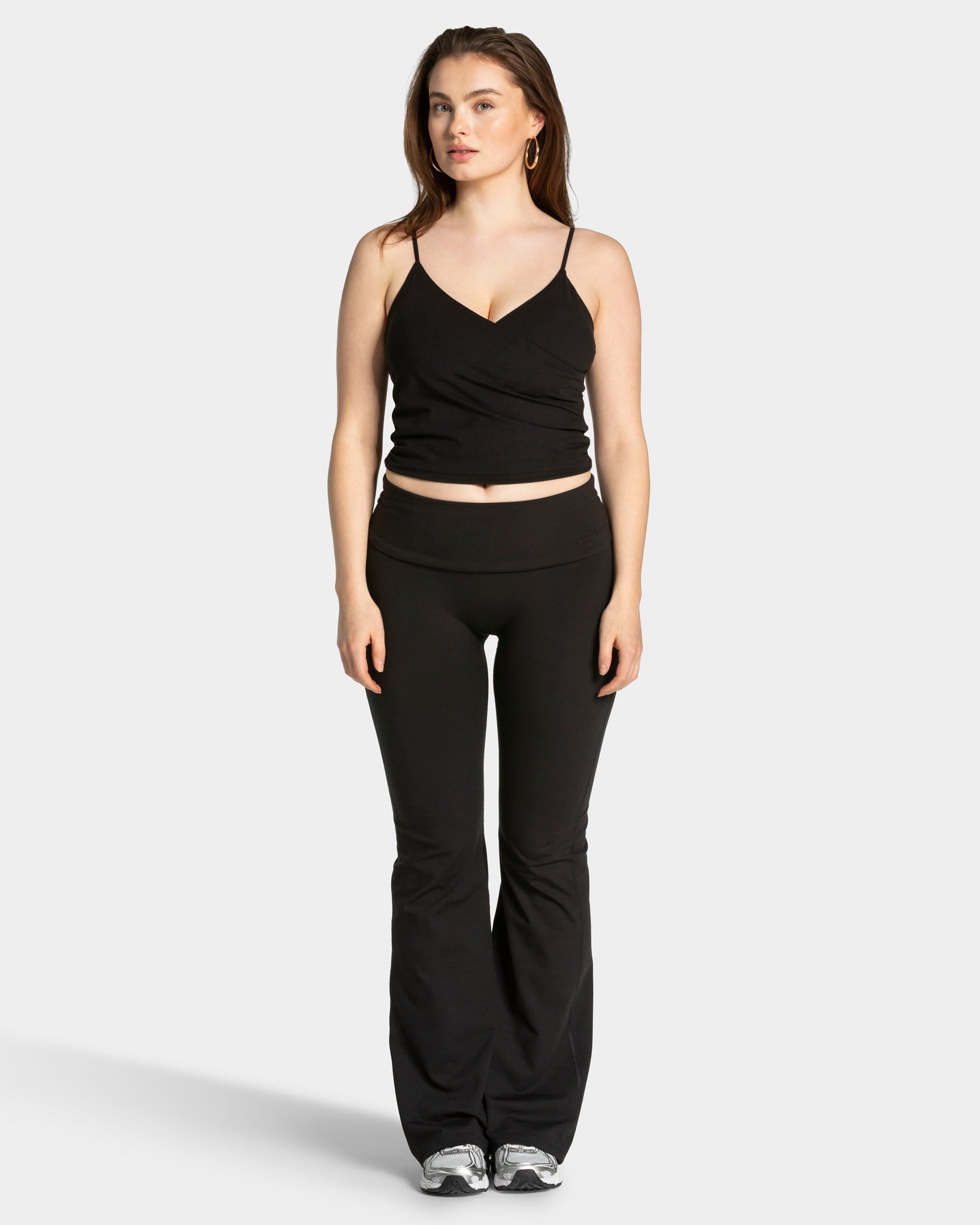 Mellow Gathered Top "Schwarz"