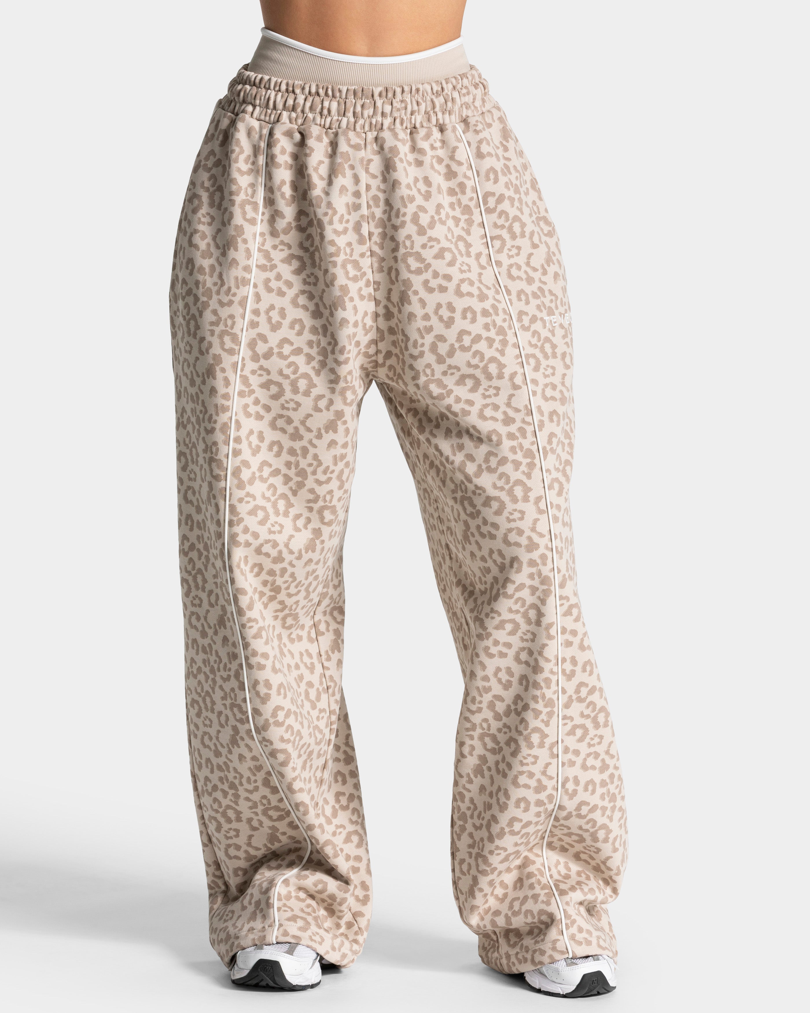 Pantalon de jogging Wide Leg Contrastline « léopard »