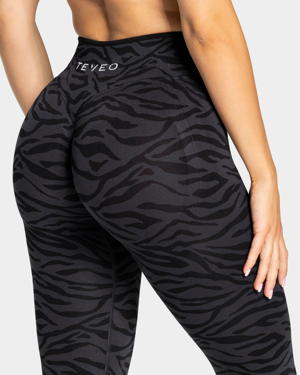 Legging Sculpt Scrunch Contrastline « zèbre noir »