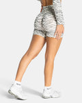 Short Sculpt Scrunch Contrastline « zèbre blanc cassé »