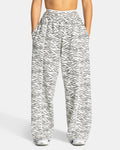 Pantalon de jogging Wide Leg Contrastline « zèbre blanc cassé »